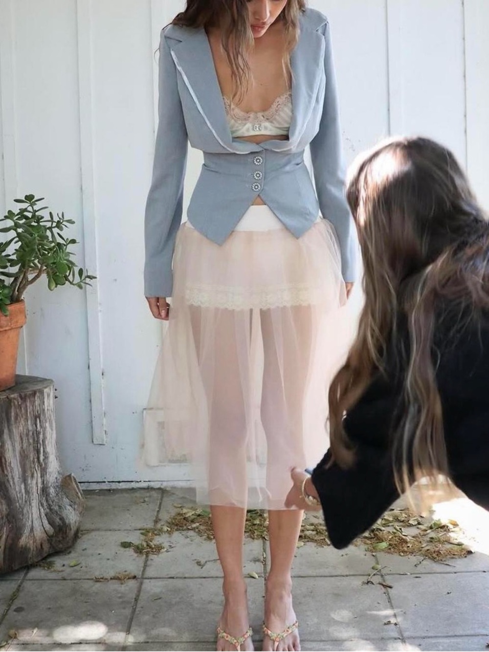 FAIT PAR FOUTCH Pink Tulle Skirt (Marilyn Skirt)